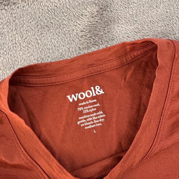 Wool& WoolAnd Lola Pocket Tee Dress Women's LARGE - Picture 2 of 4